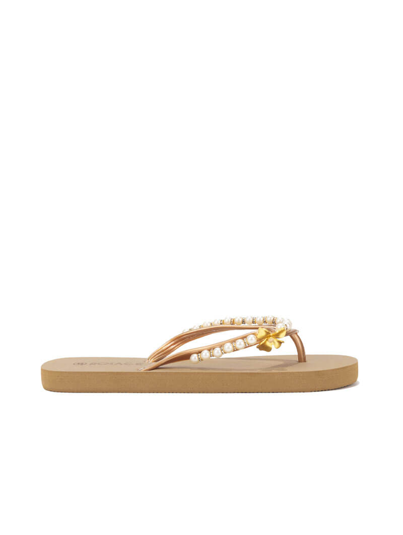 Mules de plage à détails